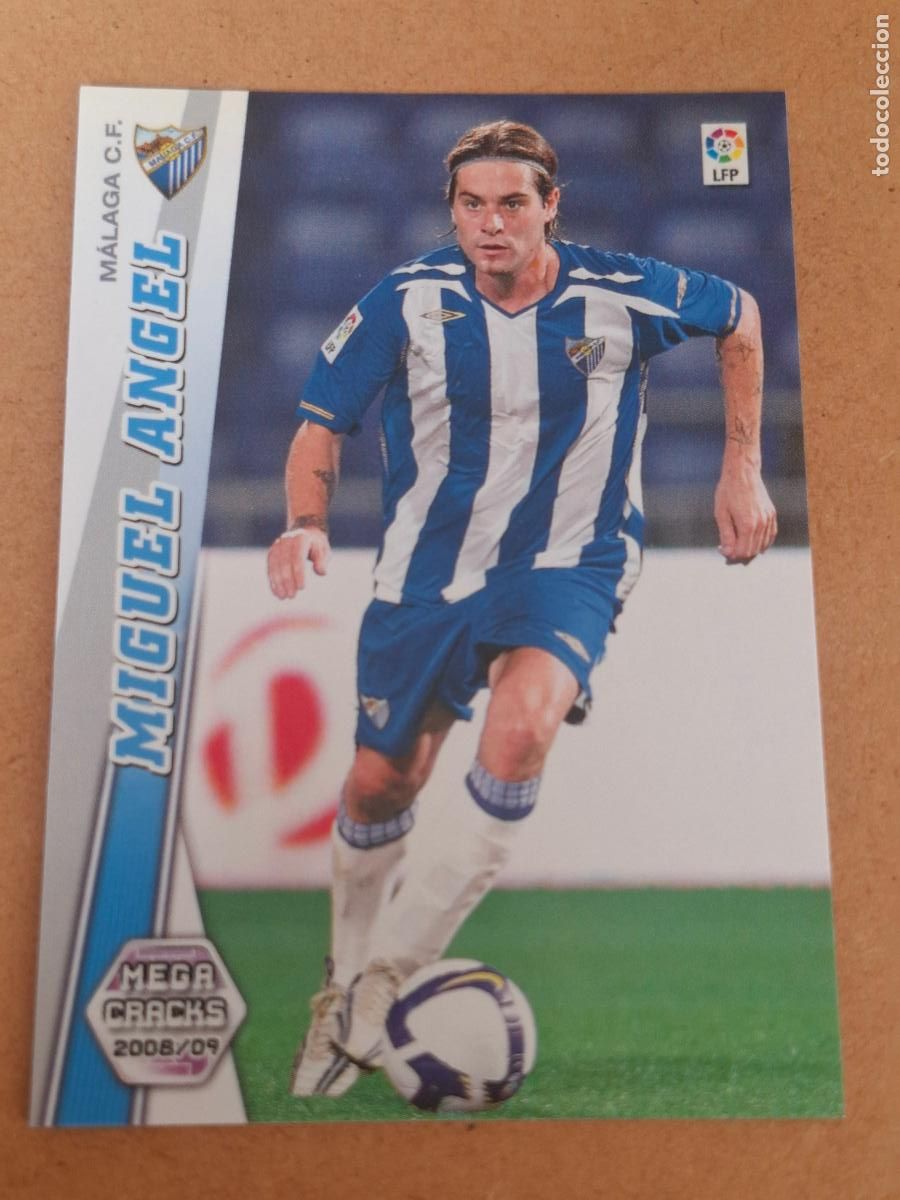 Cartes &agrave; collectionner de Football: MEGACRACKS 2008 2009 08 09 - PANINI - 171 BIS MIGUEL &Aacute;NGEL - M&Aacute;LAGA CF