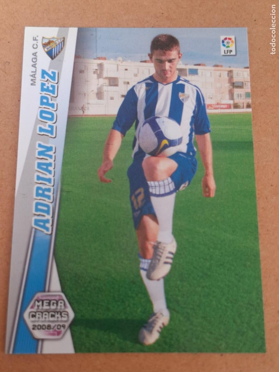 Cartes &agrave; collectionner de Football: MEGACRACKS 2008 2009 08 09 - PANINI - 180 BIS ADRI&Aacute;N L&Oacute;PEZ - M&Aacute;LAGA CF