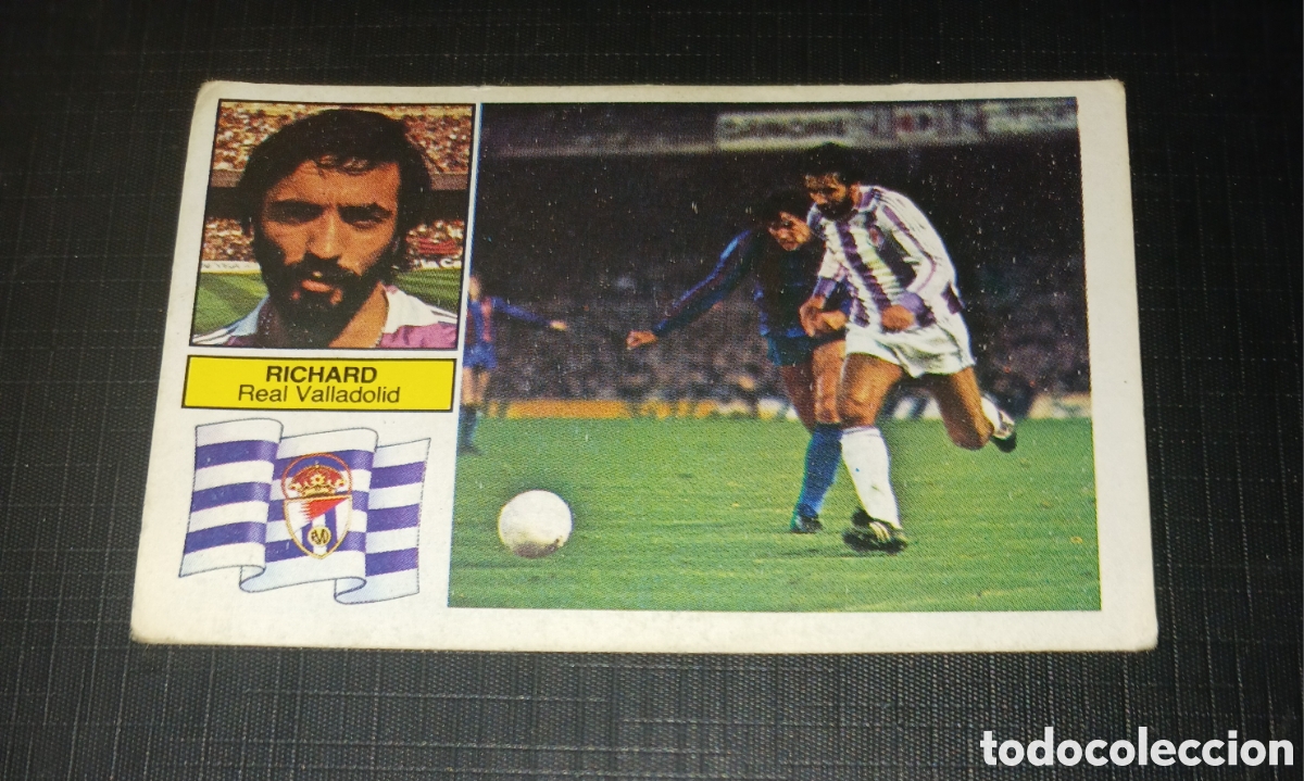 Cromos de f&uacute;tbol: Cromo Richard Real Valladolid Ed. Este Liga 1982 1983 82-83 Sin pegar, nunca pegado