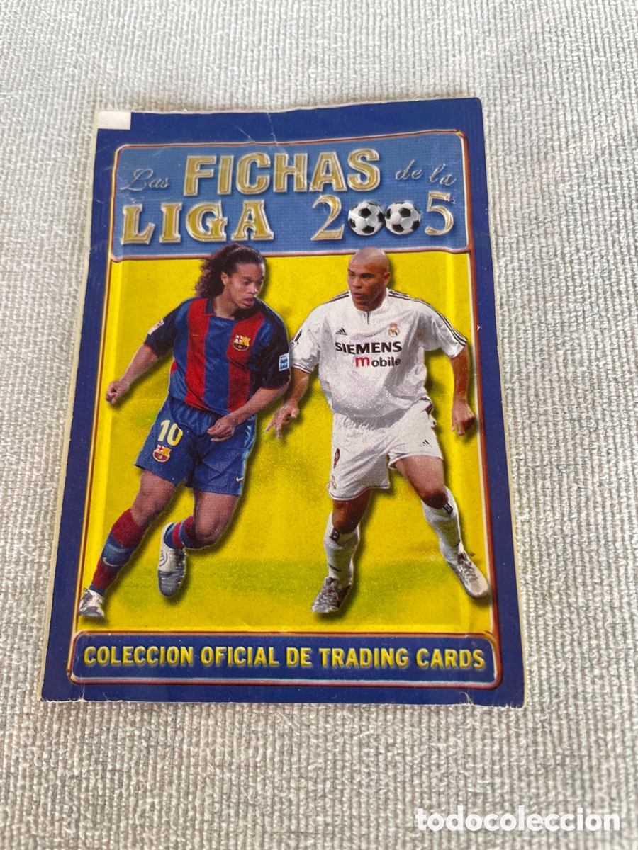 Cromos de f&uacute;tbol: SOBRE SIN ABRIR Las FICHAS de la LIGA 2005