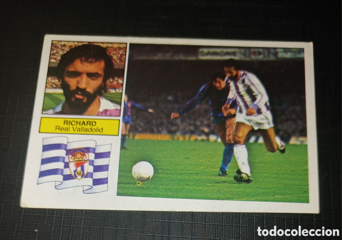 Cromos de f&uacute;tbol: Cromo Richard Real Valladolid Ed. Este Liga 1982 1983 82-83 Sin pegar, nunca pegado
