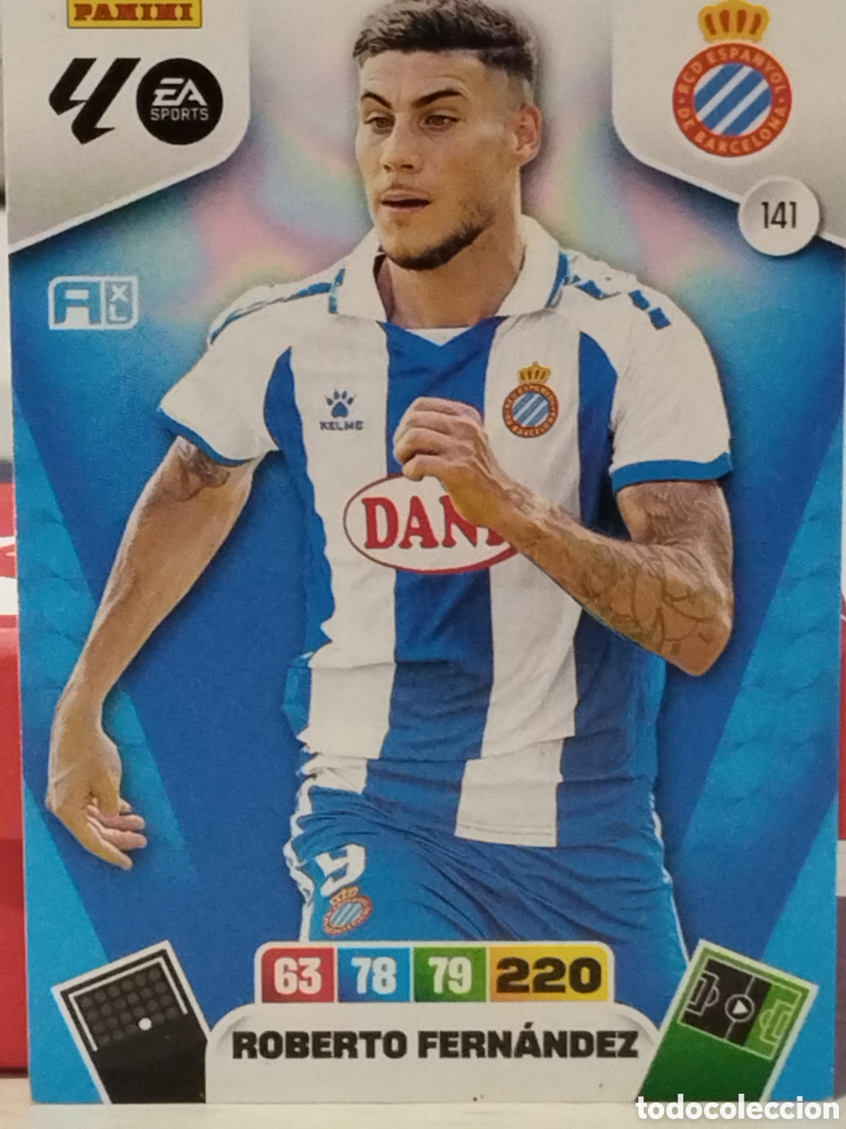 Cromos de f&uacute;tbol: 141 ROBERTO FERN&Aacute;NDEZ ESPA&Ntilde;OL ADRENALYN 2025 2026 PANINI 25 26