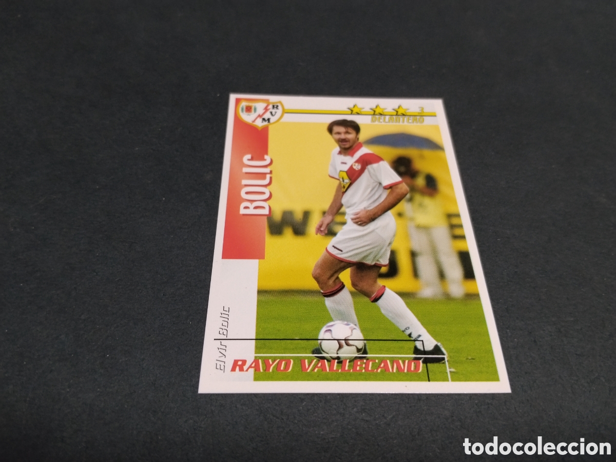 Cromos de f&uacute;tbol: Cromo futbol Rayo Vallecano,Bolic 2002-03