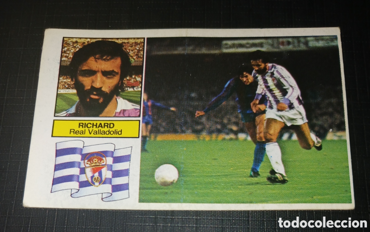 Cromos de Futebol: Cromo Richard Real Valladolid Ed. Este Liga 1982 1983 82-83 Sin pegar, nunca pegado