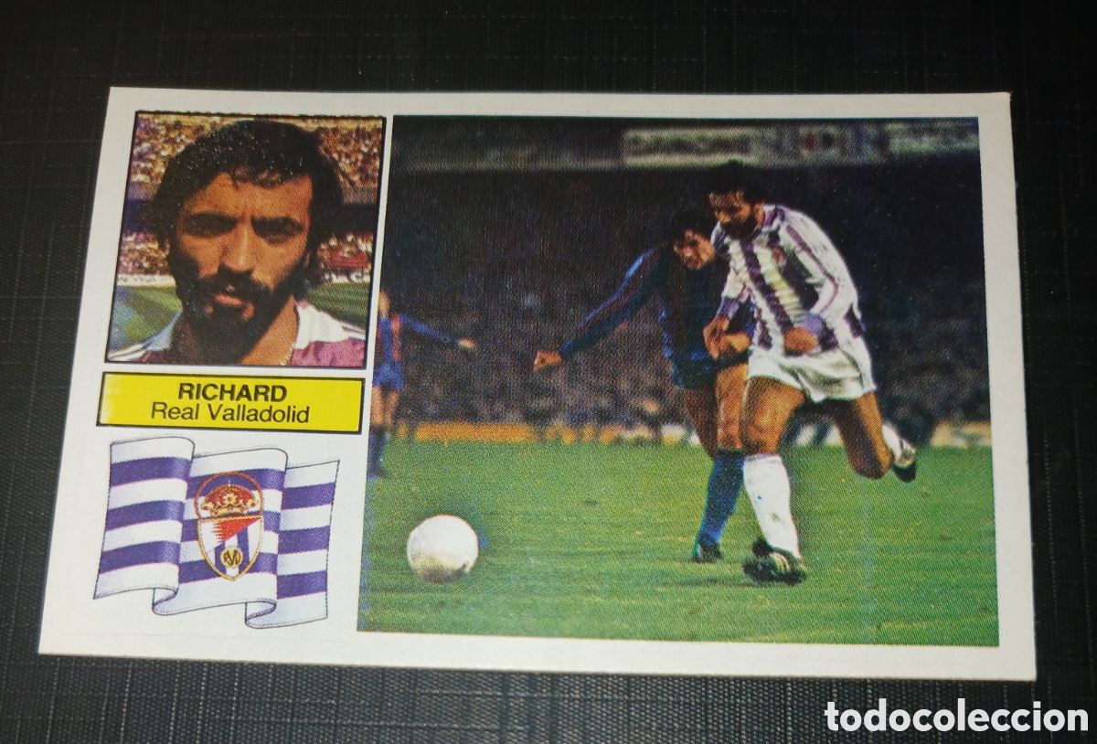 Cromos de f&uacute;tbol: Cromo Richard Real Valladolid Ed. Este Liga 1982 1983 82-83 Sin pegar, nunca pegado