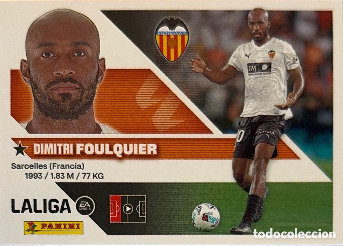 Cromos de f&uacute;tbol: 5.- Foulquier (VALENCIA) - COLECCIONES ESTE 2026/27 (PANINI)