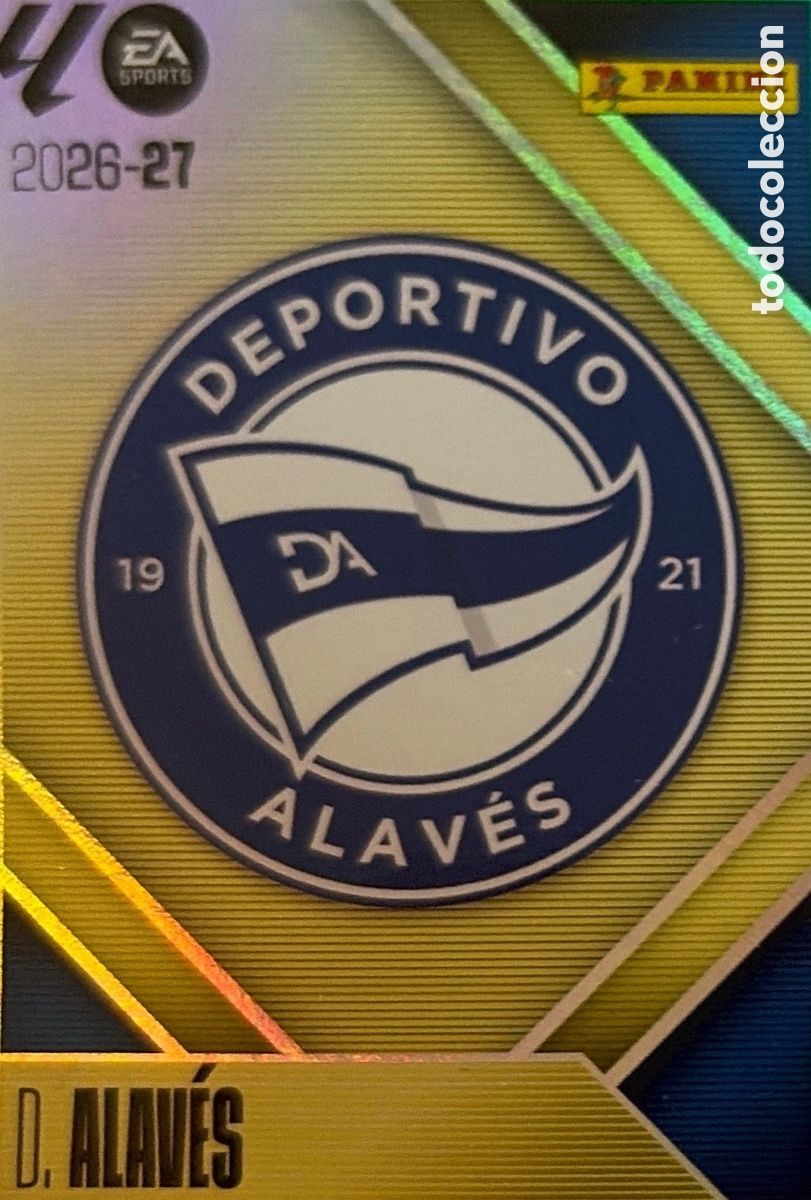 Cromos de f&uacute;tbol: 1.- ESCUDO ALAVES (COLECCIONES ESTE 2026/27) PANINI