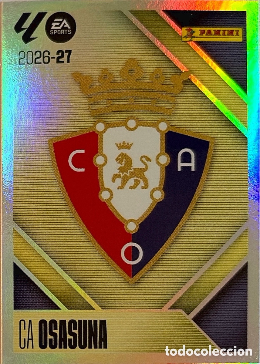 Cromos de f&uacute;tbol: 1.- Escudo (OSASUNA) - COLECCIONES ESTE 2026/27 (PANINI)