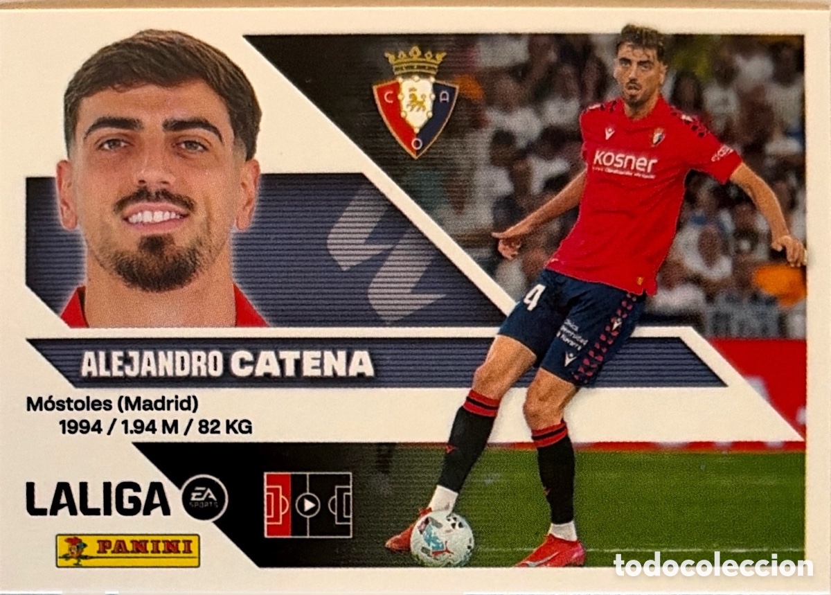 Cromos de f&uacute;tbol: 8.- Catena (OSASUNA) - COLECCIONES ESTE 2026/27 (PANINI)