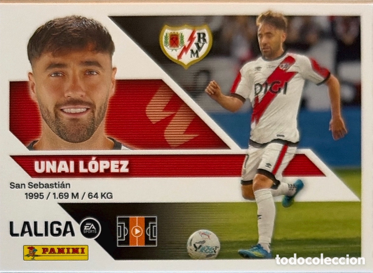 Cromos de f&uacute;tbol: 14.- Unai L&oacute;pez (RAYO VALLECANO) - COLECCIONES ESTE 2026/27 (PANINI)