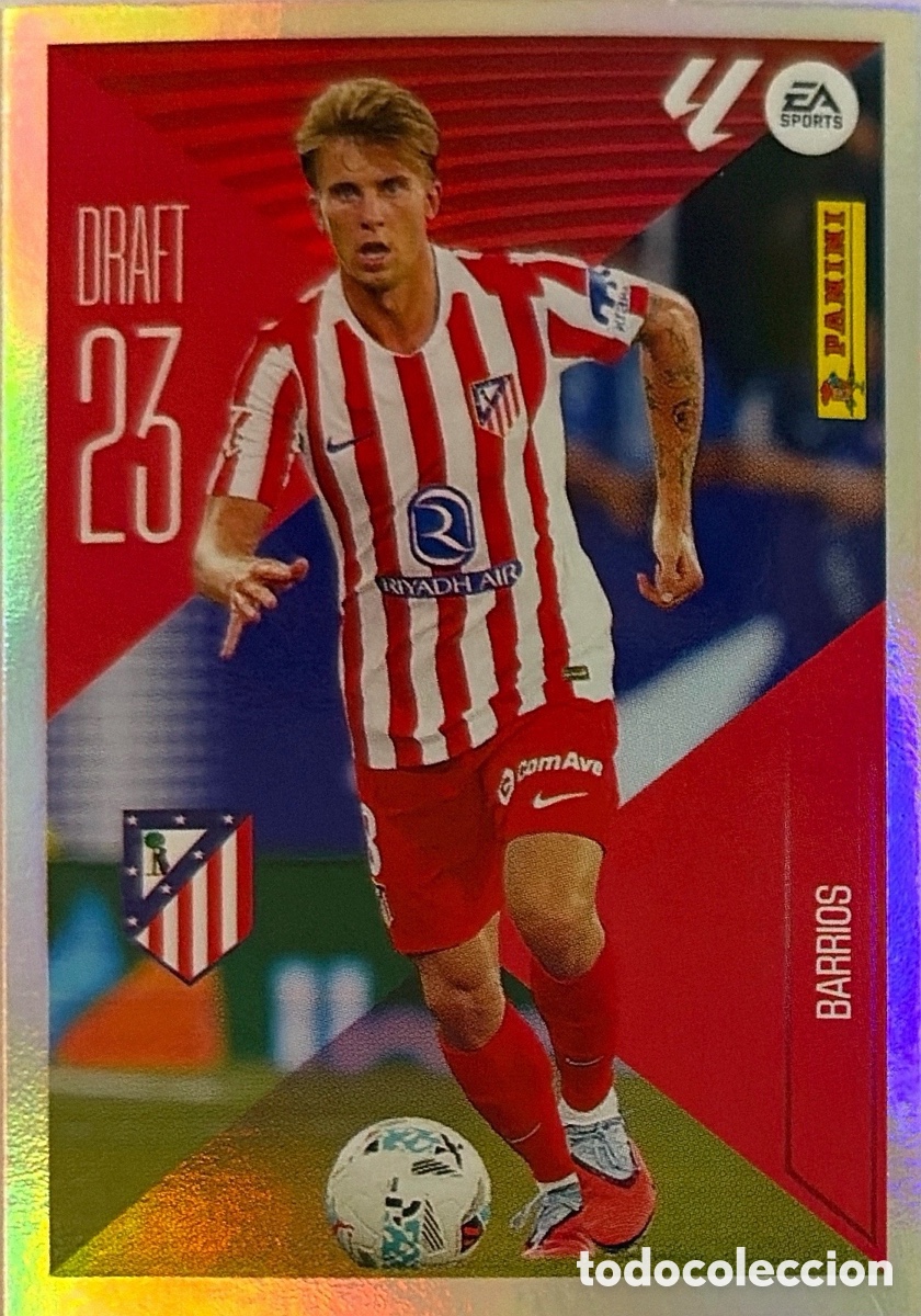 Cromos de f&uacute;tbol: 3.- Barrios -Draft 23 - (ATL. MADRID) - COLECCIONES ESTE 2026/27 (PANINI)