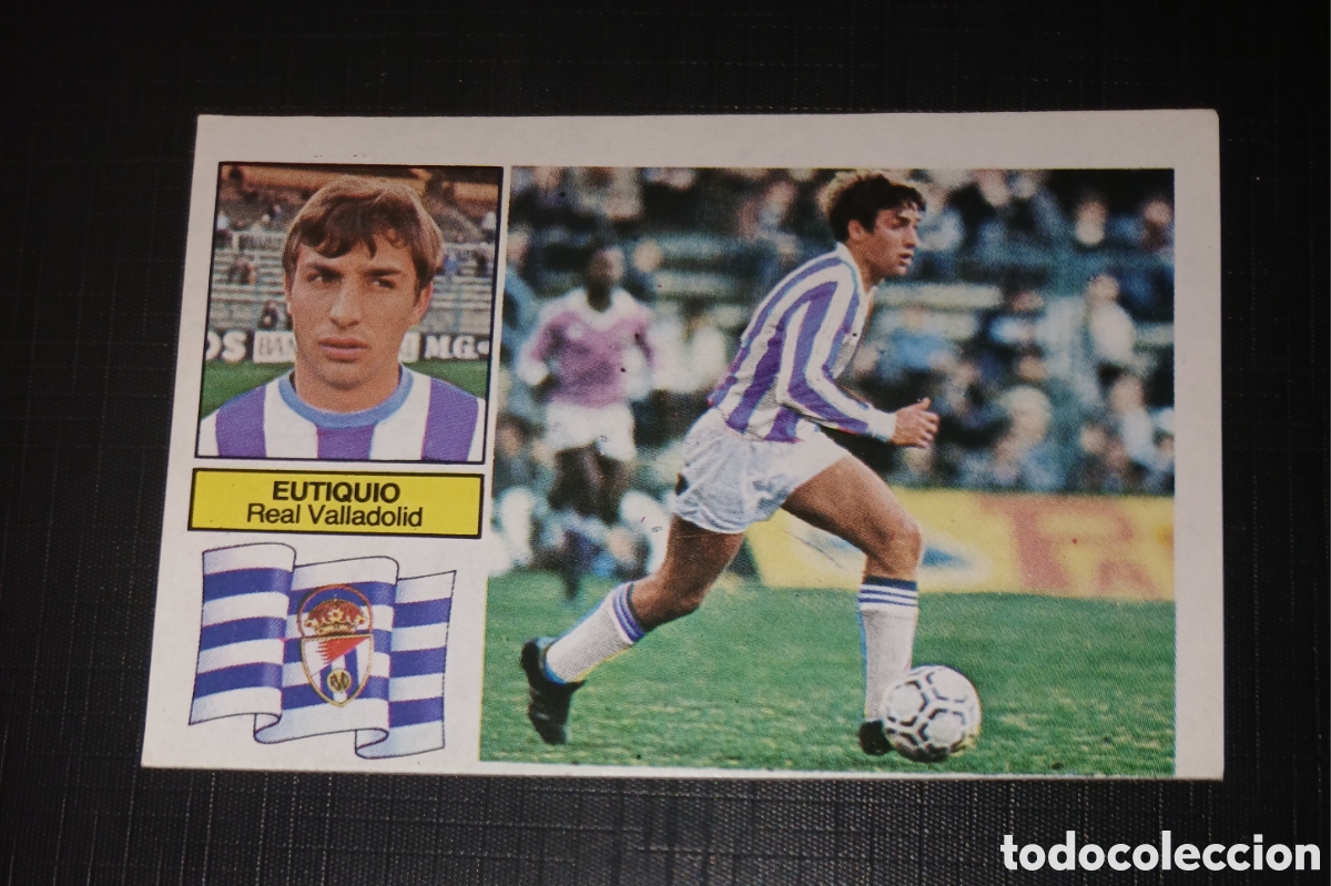 Cartes &agrave; collectionner de Football: Cromo baja Eutiquio Real Valladolid Ed. Este Liga 1982 1983 82-83 Sin pegar, nunca pegado