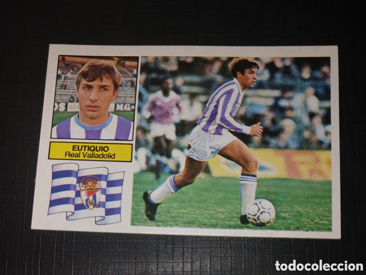 Cartes &agrave; collectionner de Football: Cromo baja Eutiquio Real Valladolid Ed. Este Liga 1982 1983 82-83 Sin pegar, nunca pegado
