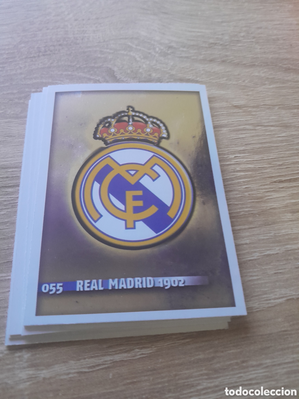 Cromos de f&uacute;tbol: 55 real madrid escudo mundicromo fichas liga 2014 2015