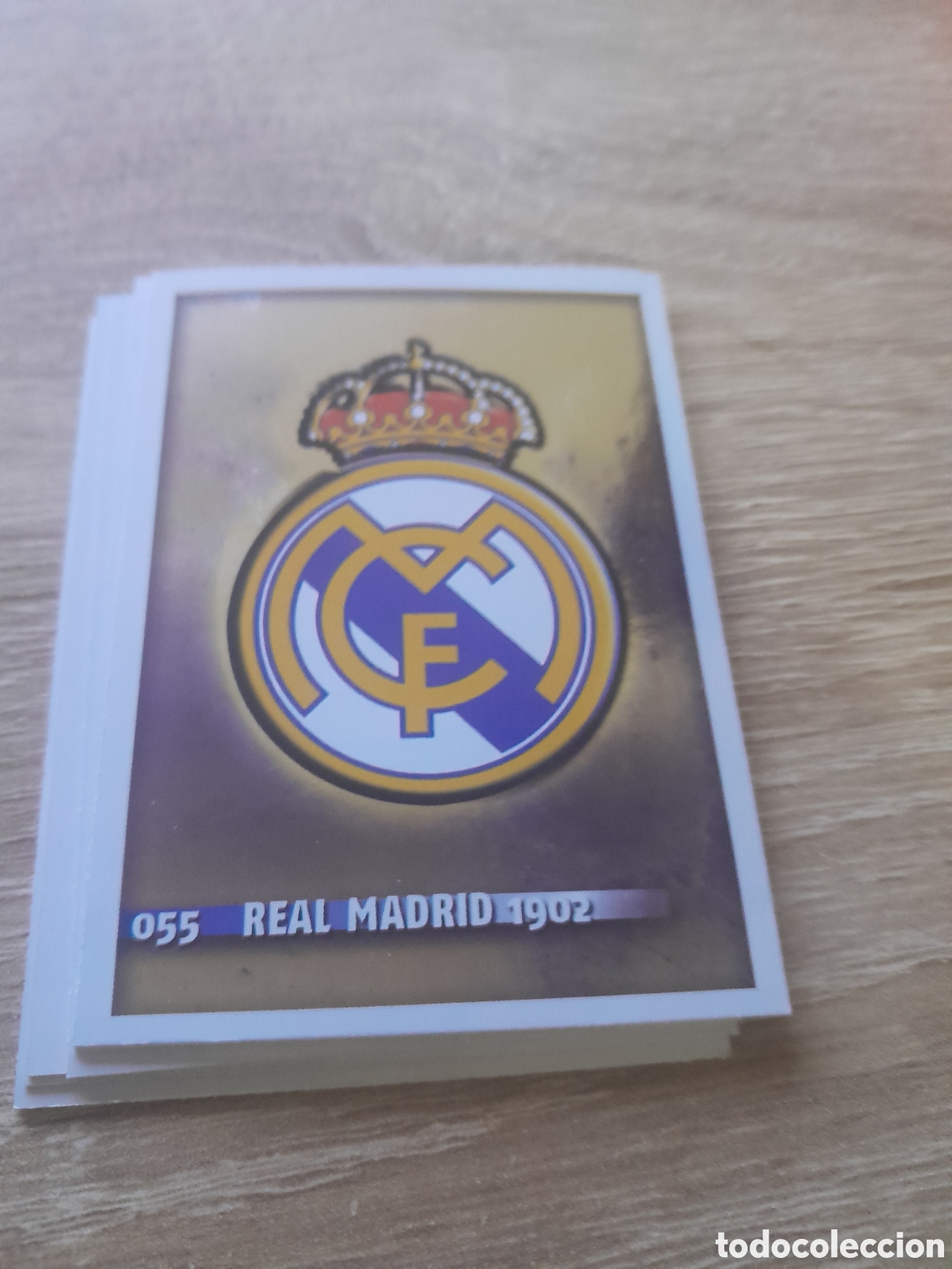 Cromos de f&uacute;tbol: 55 real madrid escudo mundicromo fichas liga 2014 2015