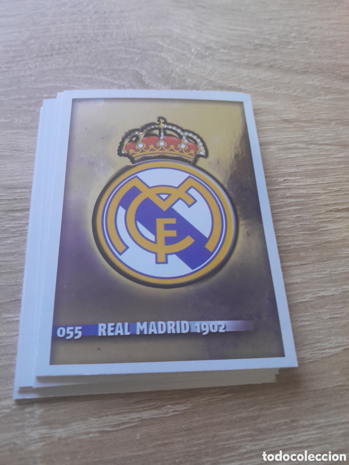 Cromos de f&uacute;tbol: 55 real madrid escudo mundicromo fichas liga 2014 2015