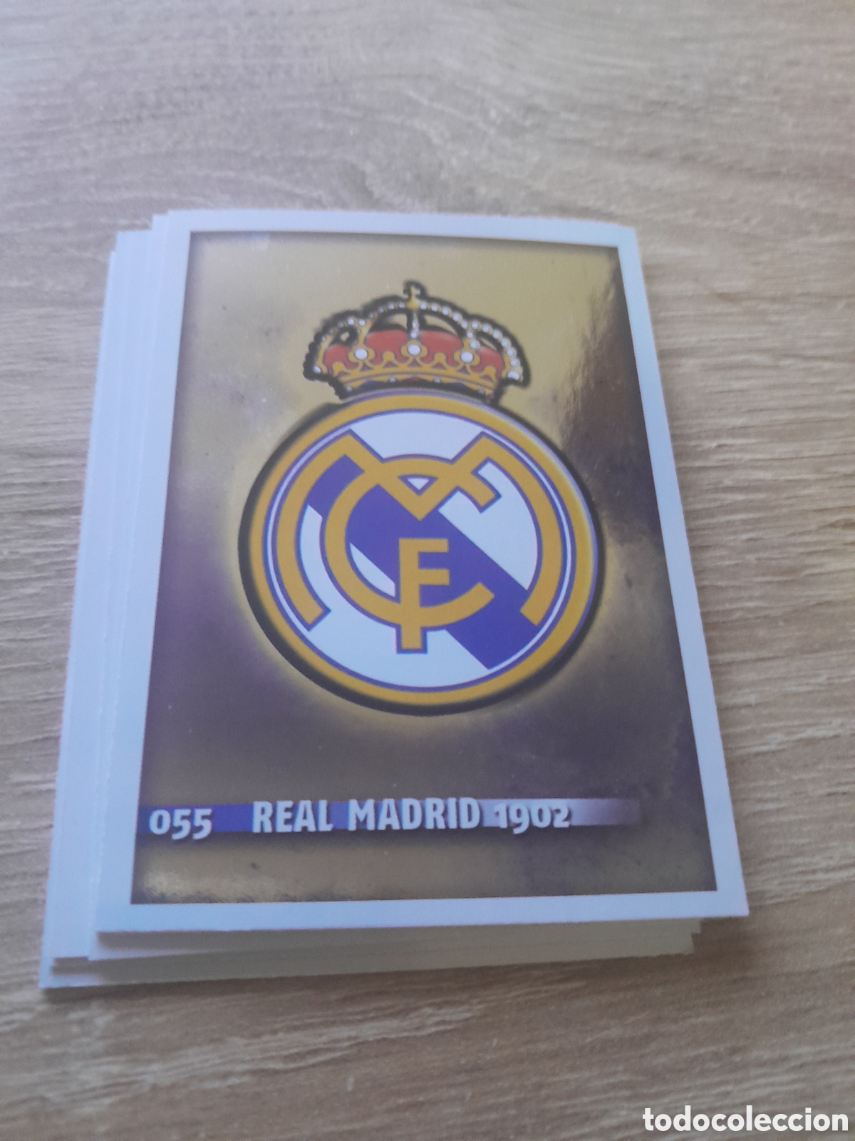 Cromos de f&uacute;tbol: 55 real madrid escudo mundicromo fichas liga 2014 2015