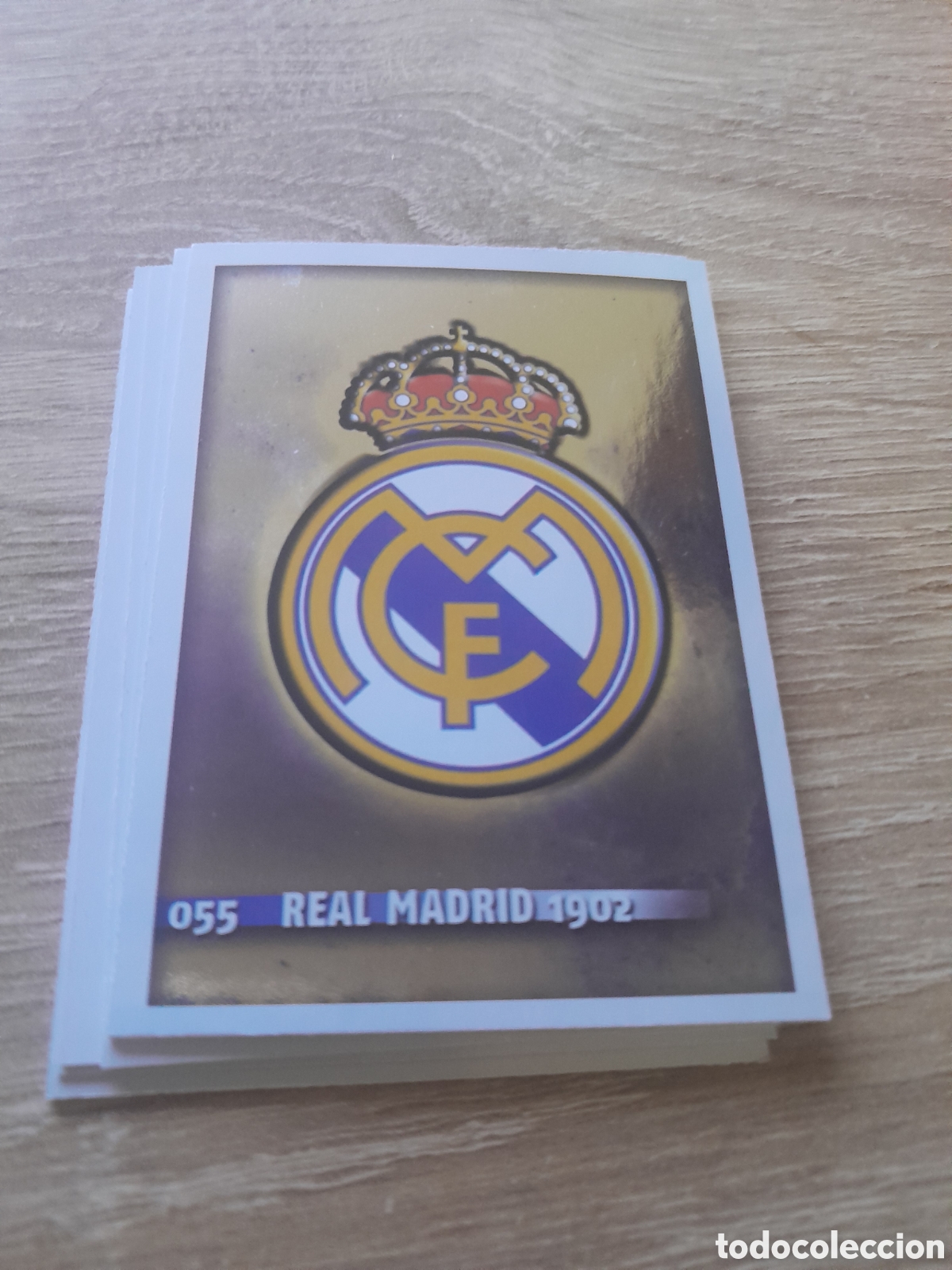 Cromos de f&uacute;tbol: 55 real madrid escudo mundicromo fichas liga 2014 2015