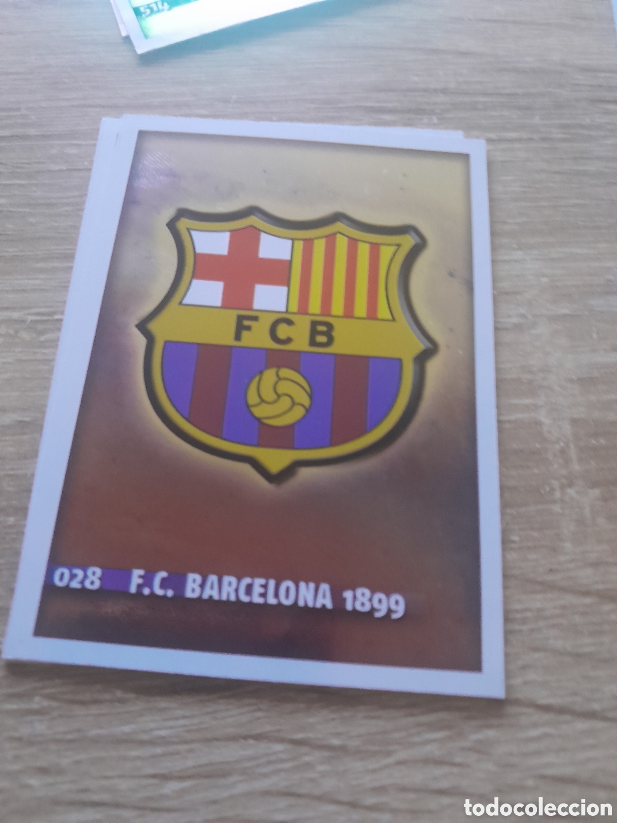 Cromos de f&uacute;tbol: 28 barcelona escudo mundicromo fichas liga 2014 2015
