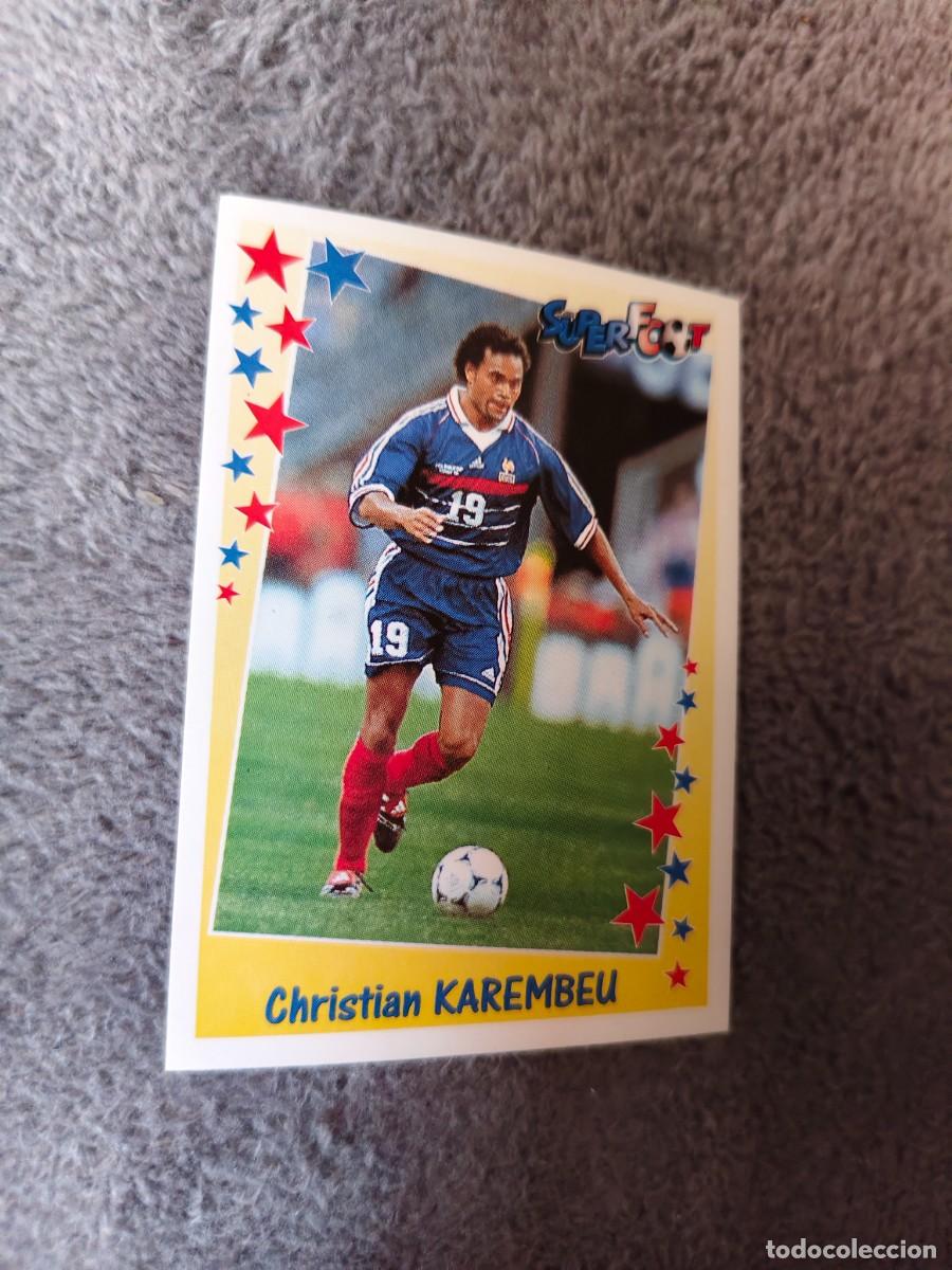 Fu&szlig;ball-Sticker: 188 SUPERFOOT 98 99 CHRISTIAN KAREMBEU L'EQUIPE DE FRANCE PANINI 1998 1999 LIGUE 1 FRANCIA AAK
