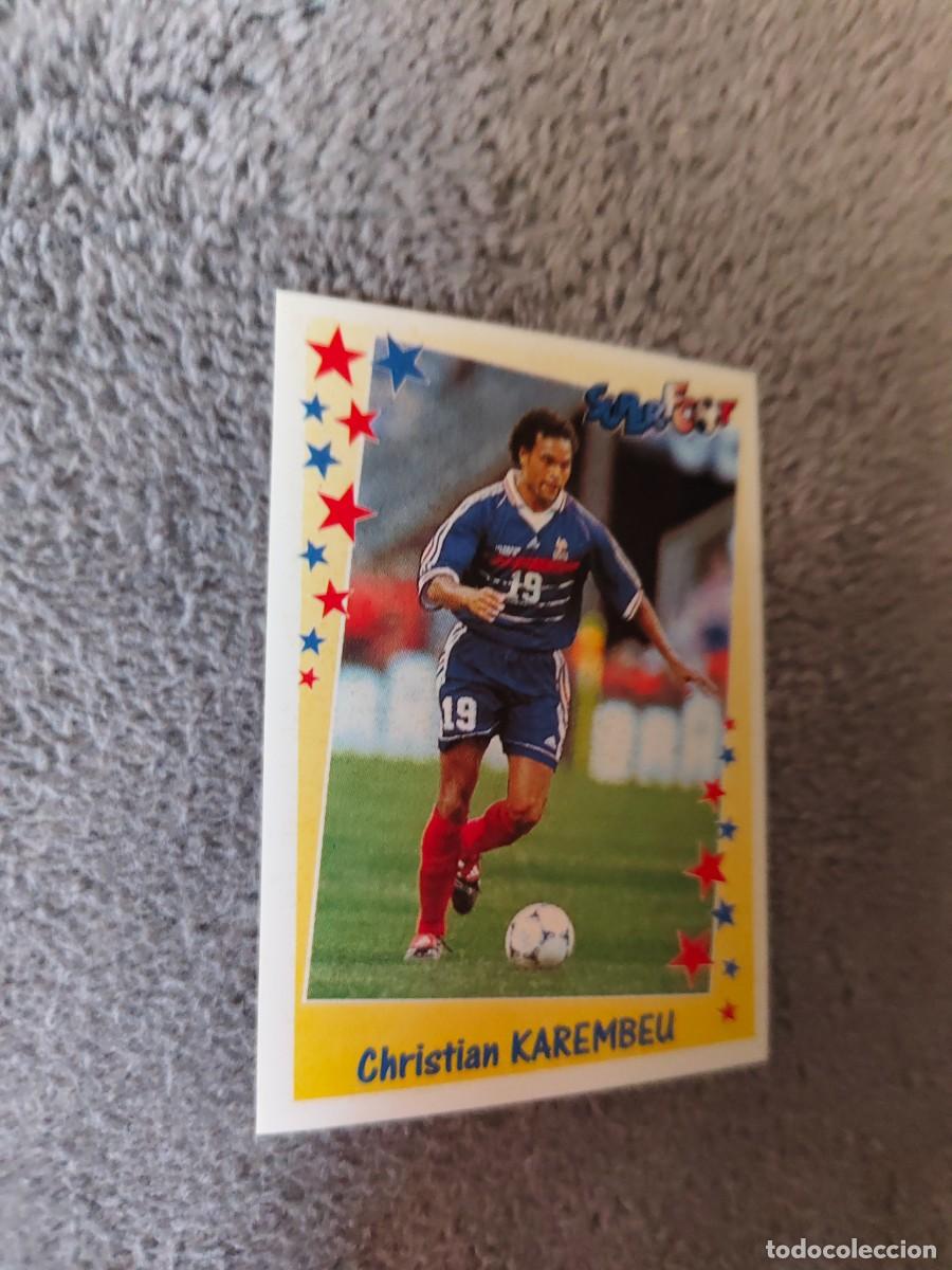 Fu&szlig;ball-Sticker: 188 SUPERFOOT 98 99 CHRISTIAN KAREMBEU L'EQUIPE DE FRANCE PANINI 1998 1999 LIGUE 1 FRANCIA AAK