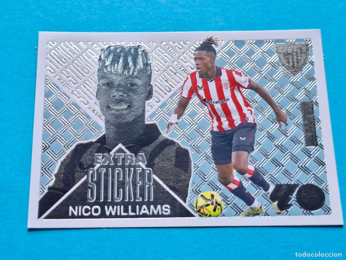 Cromos de f&uacute;tbol: EXTRA STICKER Plata NICO WILLIAMS (Athletic) - PANINI Liga ESTE 2026-27 Sticker