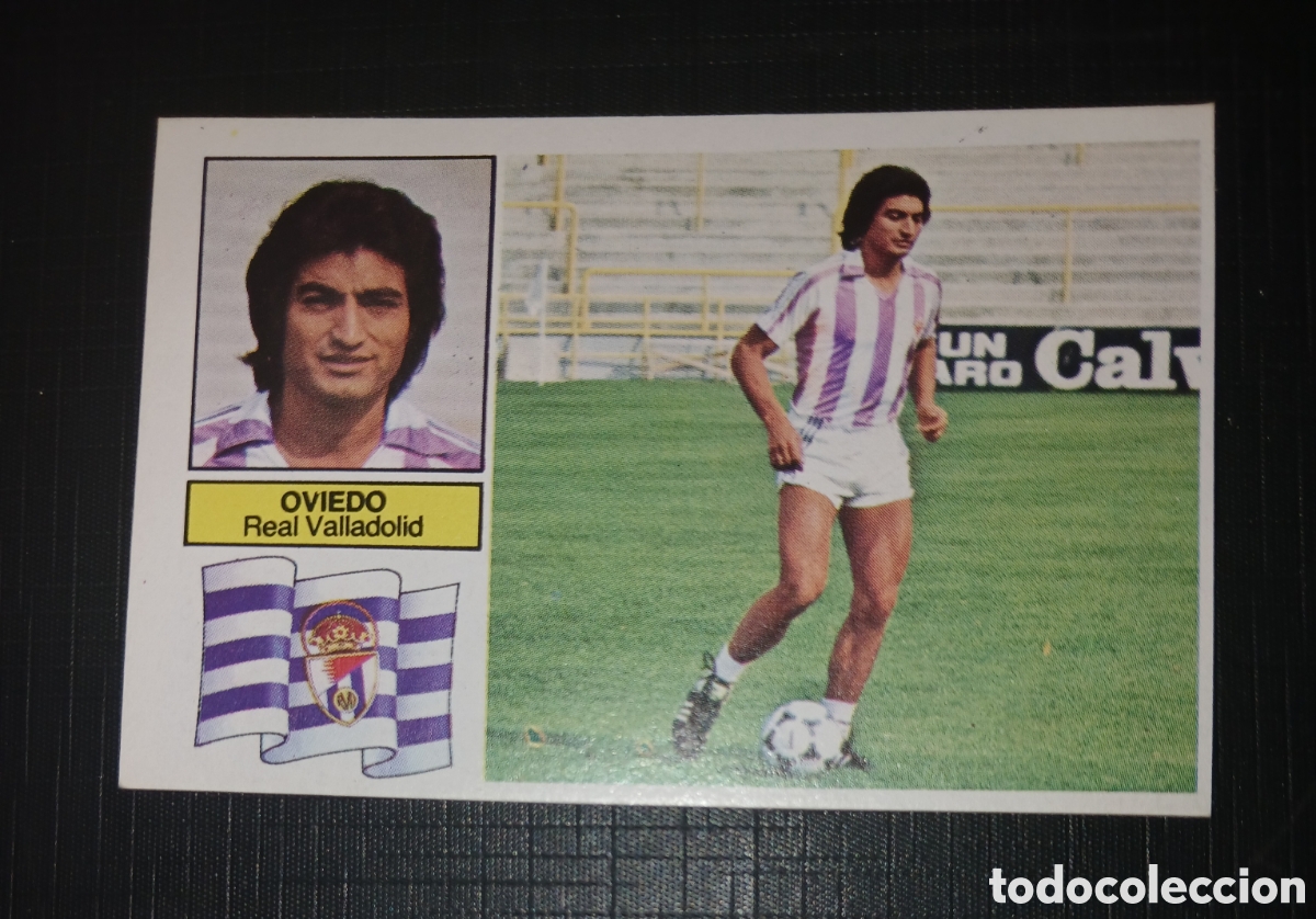 Cromos de f&uacute;tbol: Cromo coloca Oviedo Real Valladolid Ed. Este Liga 1982 1983 82-83 Sin pegar, nunca pegado