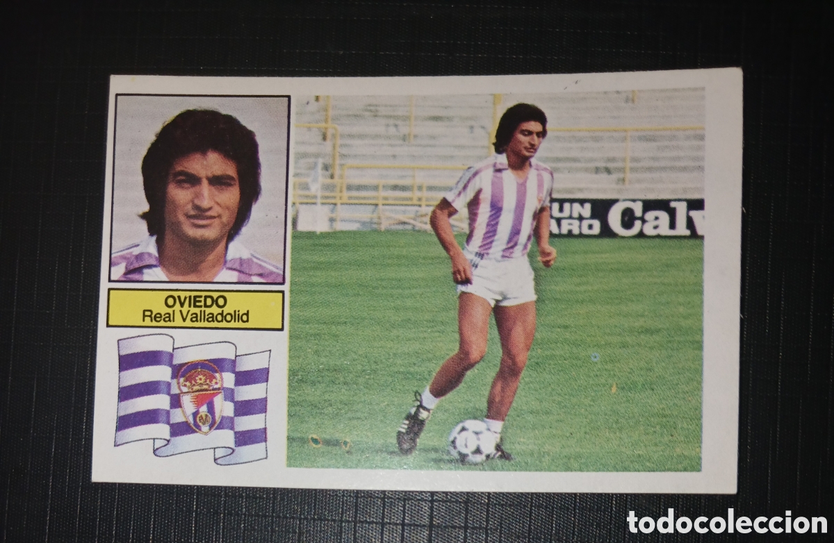 Cromos de f&uacute;tbol: Cromo coloca Oviedo Real Valladolid Ed. Este Liga 1982 1983 82-83 Sin pegar, nunca pegado
