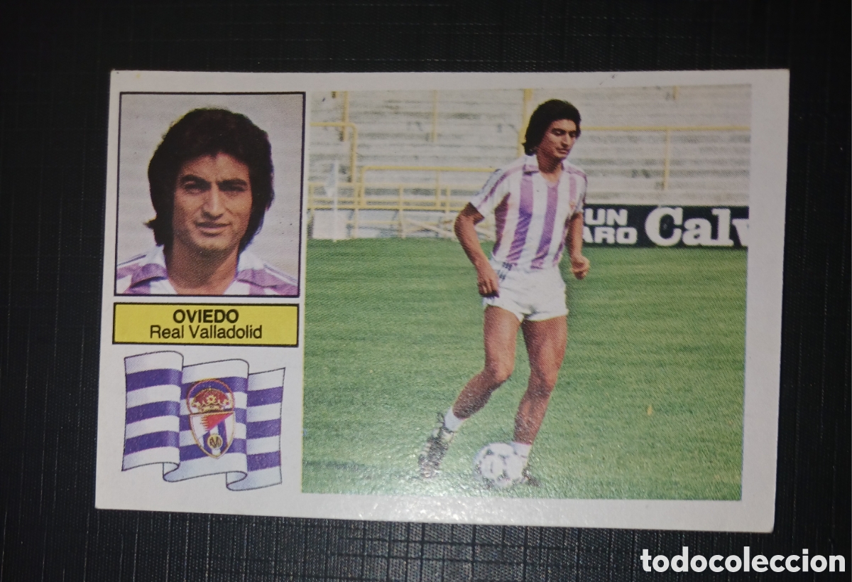 Cromos de f&uacute;tbol: Cromo coloca Oviedo Real Valladolid Ed. Este Liga 1982 1983 82-83 Sin pegar, nunca pegado