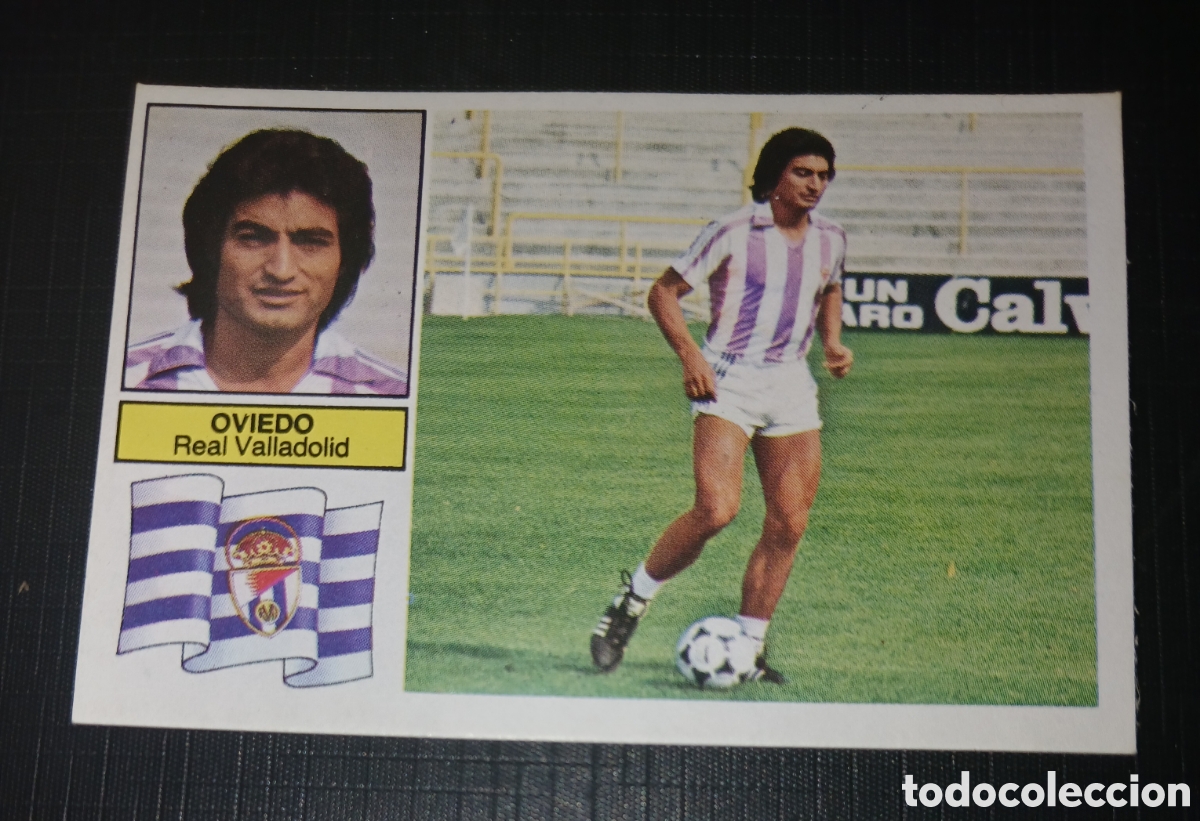 Cromos de f&uacute;tbol: Cromo coloca Oviedo Real Valladolid Ed. Este Liga 1982 1983 82-83 Sin pegar, nunca pegado