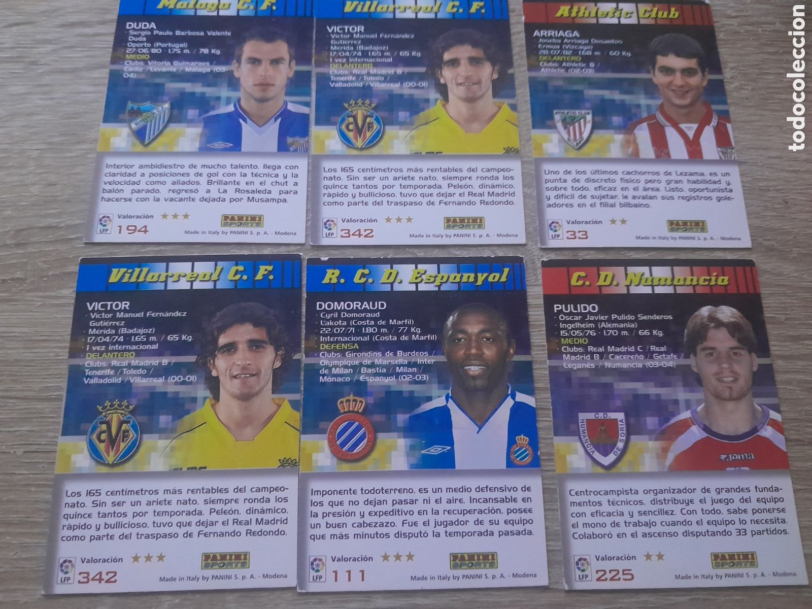 Cromos de Futebol: lote 6 cromos mgk megacracks 2004 2005