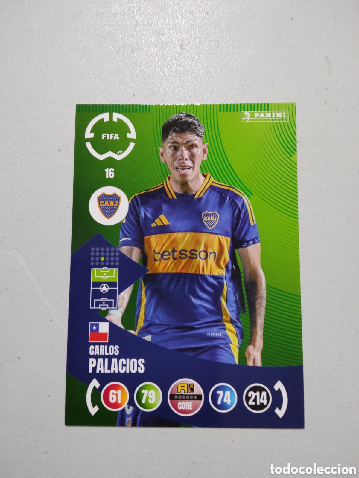 Cromos de f&uacute;tbol: 16 CARLOS PALACIOS BOCA JUNIORS MUNDIAL DE CLUBES ADRENALYN 2025