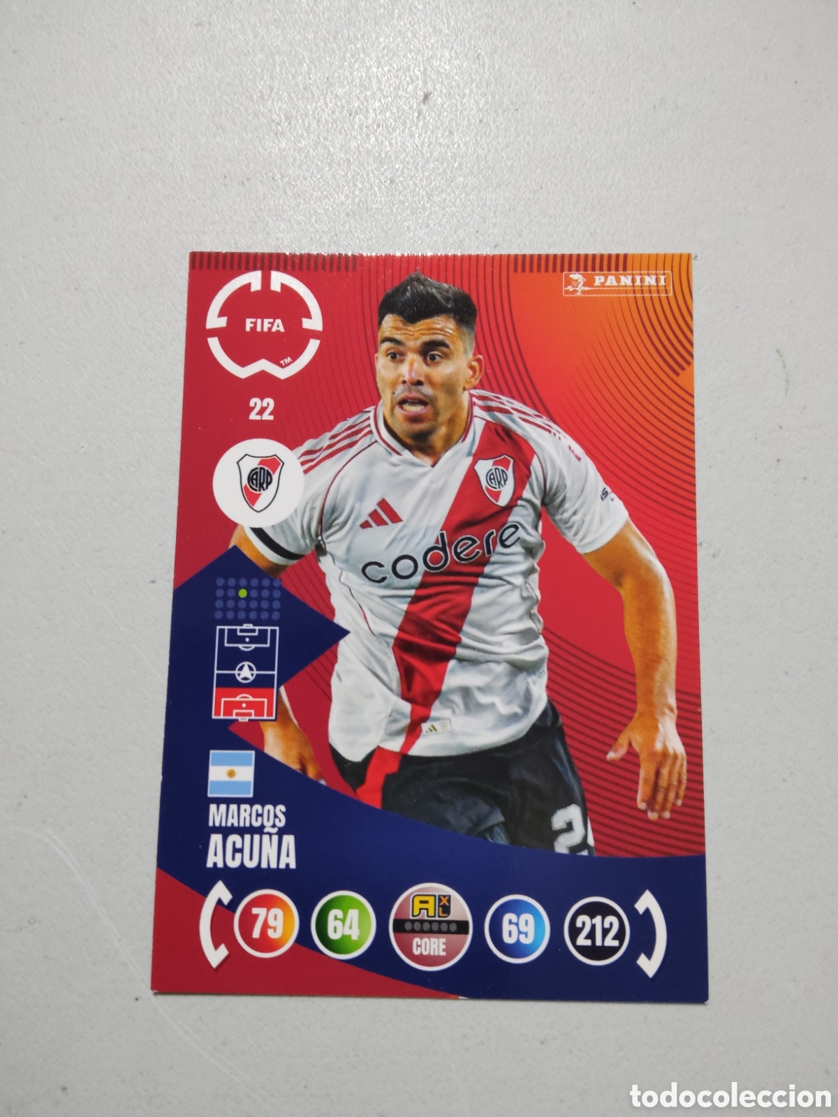 Cromos de f&uacute;tbol: 22 MARCOS ACU&Ntilde;A RIVER PLATE MUNDIAL DE CLUBES ADRENALYN 2025