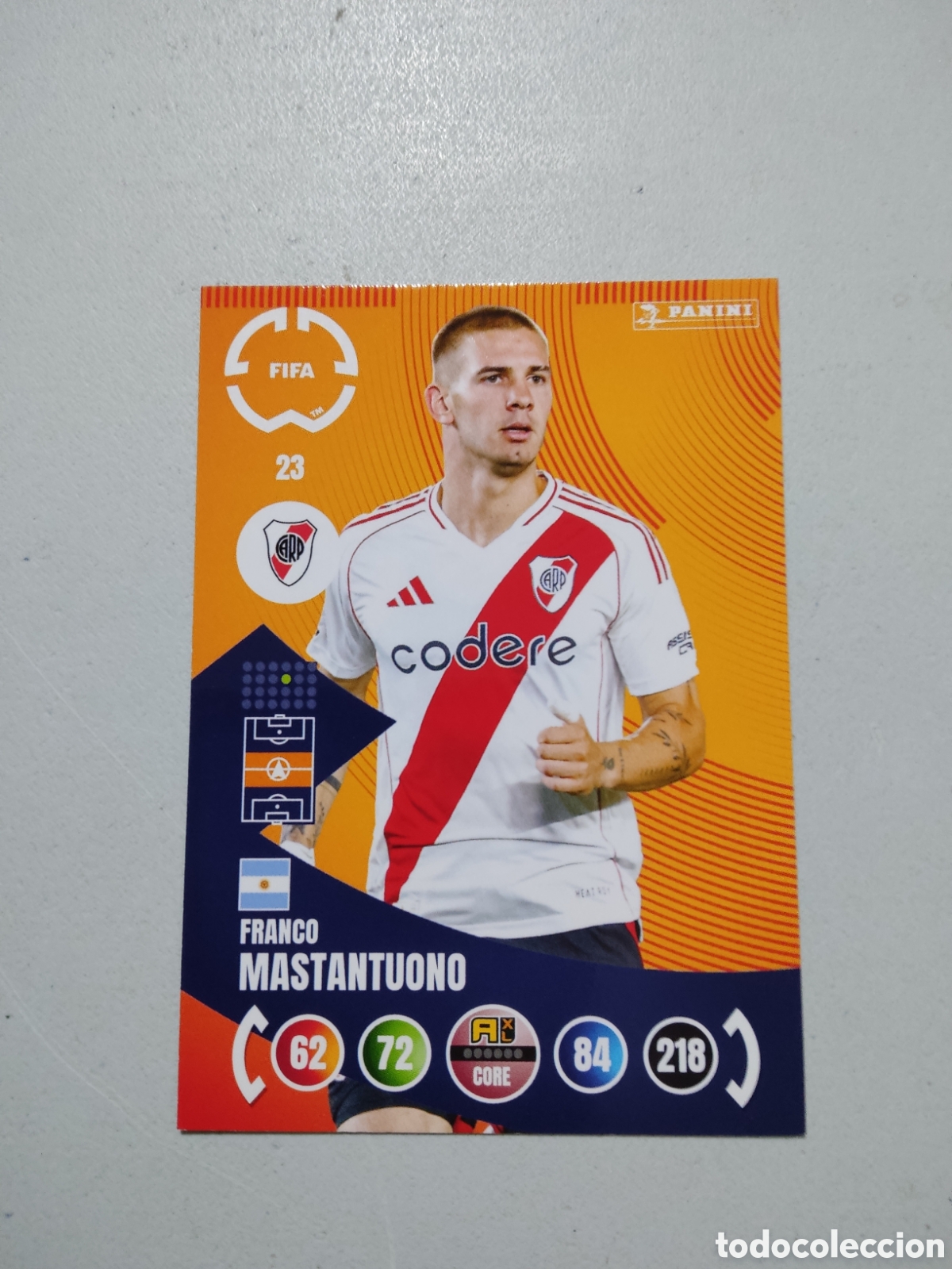 Cromos de f&uacute;tbol: 23 FRANCO MASTANTUONO RIVER PLATE MUNDIAL DE CLUBES ADRENALYN 2025