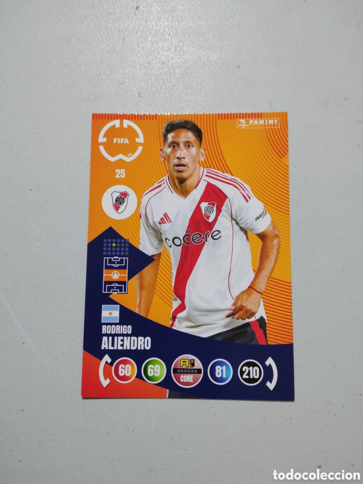 Cromos de f&uacute;tbol: 25 RODRIGO ALIENDRO RIVER PLATE MUNDIAL DE CLUBES 2025