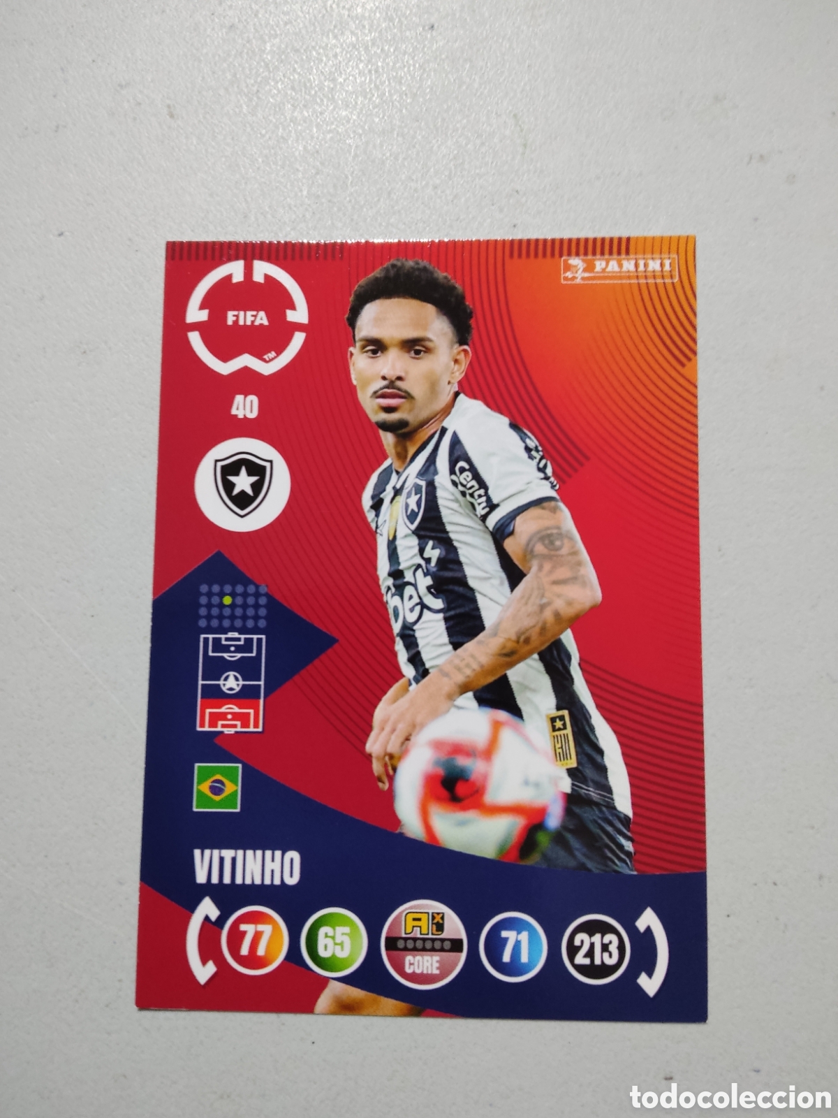 Cartes &agrave; collectionner de Football: 40 VITINHO BOTAFOGO MUNDIAL DE CLUBES ADRENALYN 2025