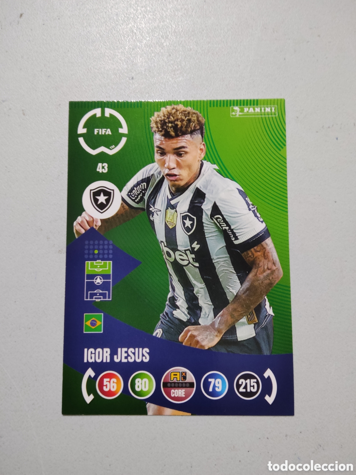 Figurine di Calcio: 43 IGOR JESUS BOTAFOGO MUNDIAL DE CLUBES ADRENALYN 2025