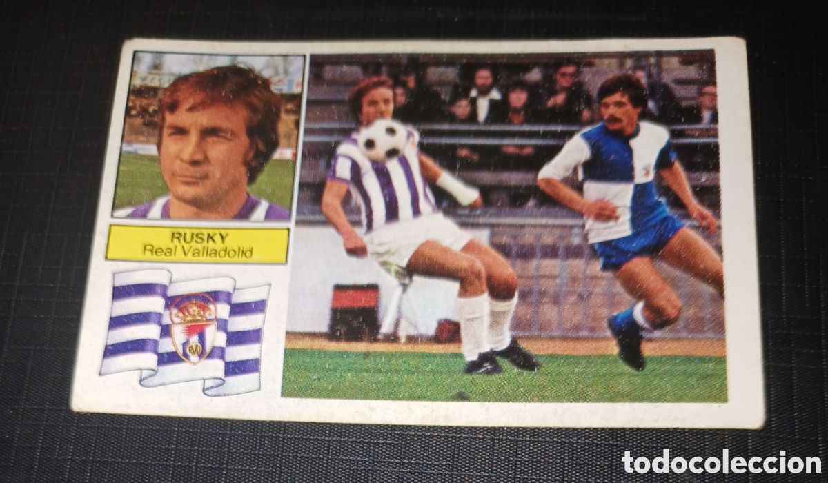 Cromos de Futebol: Cromo Rusky Real Valladolid Ed. Este Liga 1982 1983 82-83 Sin pegar, nunca pegado