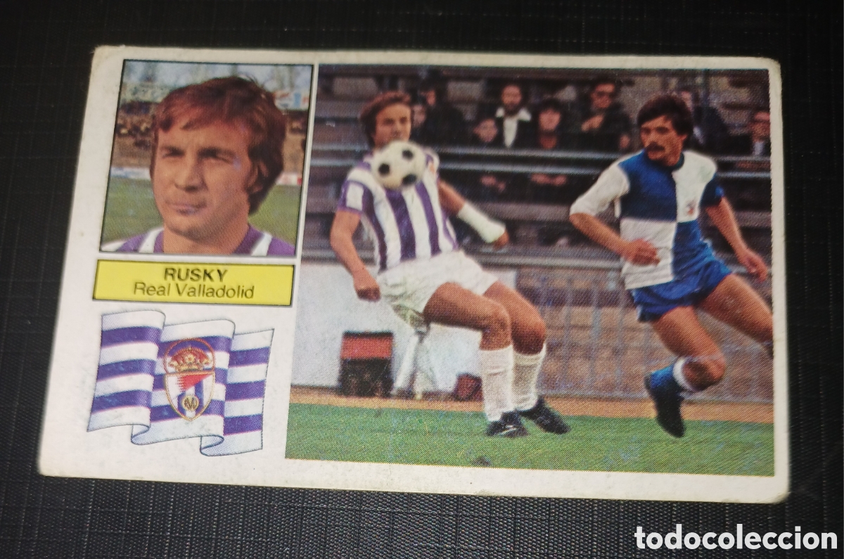 Cromos de Futebol: Cromo Rusky Real Valladolid Ed. Este Liga 1982 1983 82-83 Sin pegar, nunca pegado