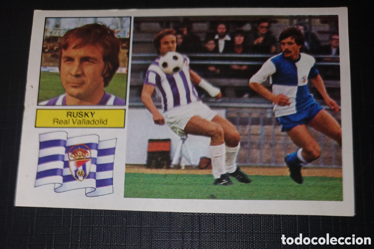 Cromos de Futebol: Cromo Rusky Real Valladolid Ed. Este Liga 1982 1983 82-83 Sin pegar, nunca pegado