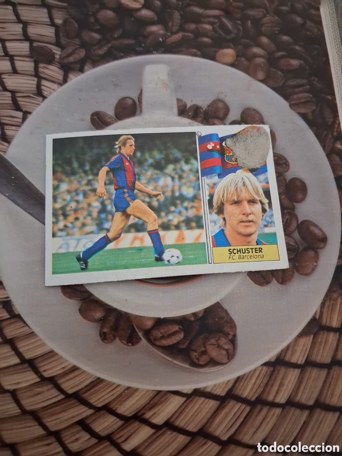 Figurine di Calcio: Liga este 86 87 schuster coloca del Barcelona recuperado del &aacute;lbum ver fotos