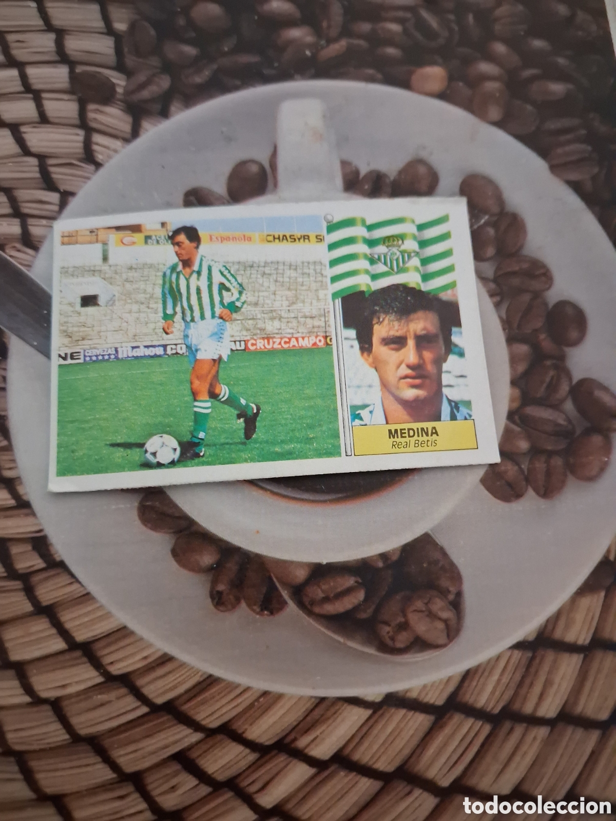 Cromos de f&uacute;tbol: Liga este 86 87 medina coloca del betis recuperado del &aacute;lbum ver fotos