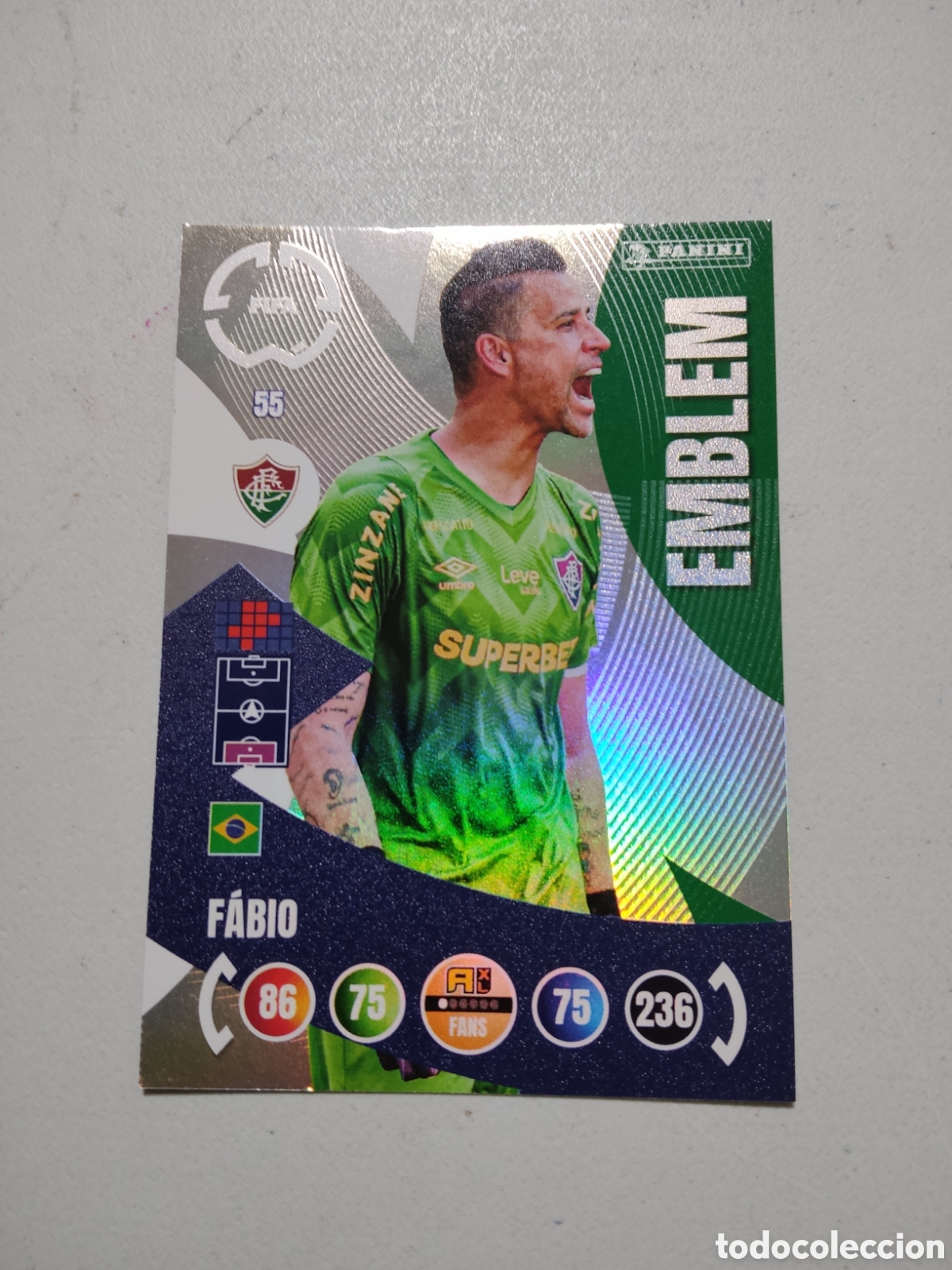 Cromos de Futebol: 55 FABIO FLUMINENSE EMBLEM MUNDIAL DE CLUBES ADRENALYN 2025