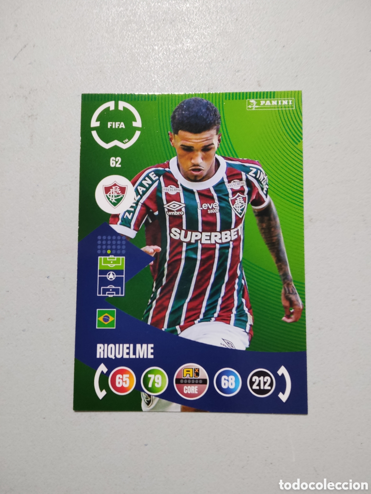 Cromos de f&uacute;tbol: 62 RIQUELME FLUMINENSE MUNDIAL DE CLUBES ADRENALYN 2025