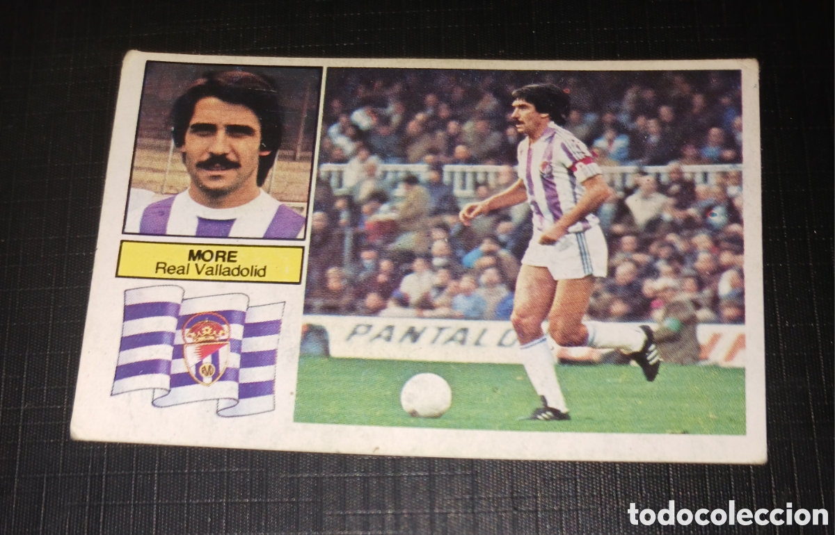 Cromos de f&uacute;tbol: Cromo More Real Valladolid Ed. Este Liga 1982 1983 82-83 Sin pegar, nunca pegado