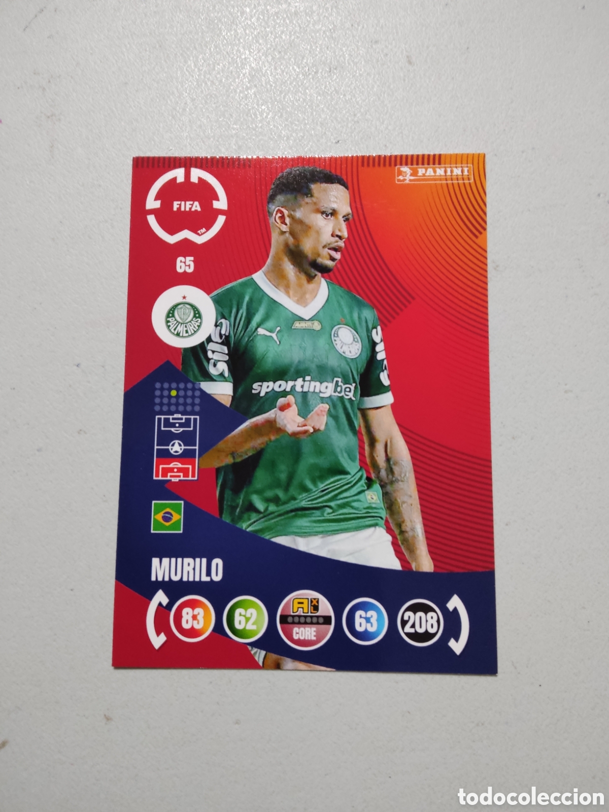 Cromos de f&uacute;tbol: 65 MURILO PALMEIRAS MUNDIAL DE CLUBES ADRENALYN 2025