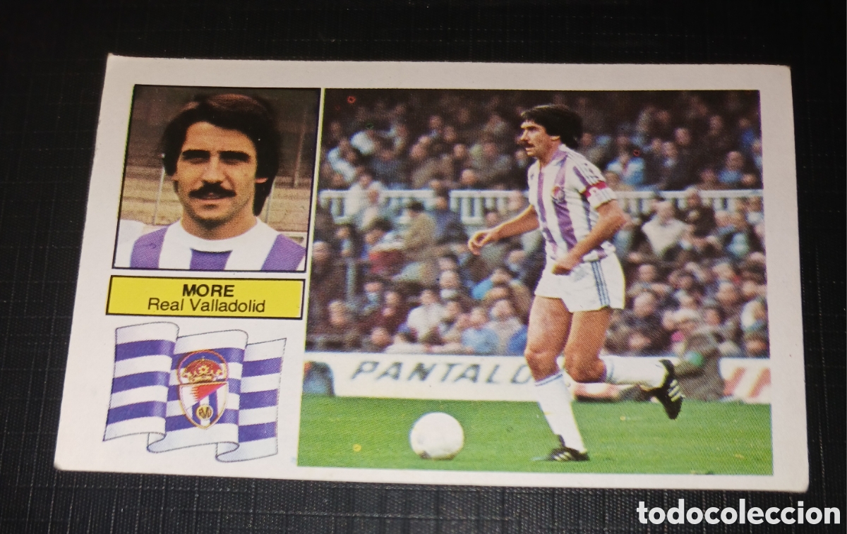 Cromos de f&uacute;tbol: Cromo More Real Valladolid Ed. Este Liga 1982 1983 82-83 Sin pegar, nunca pegado
