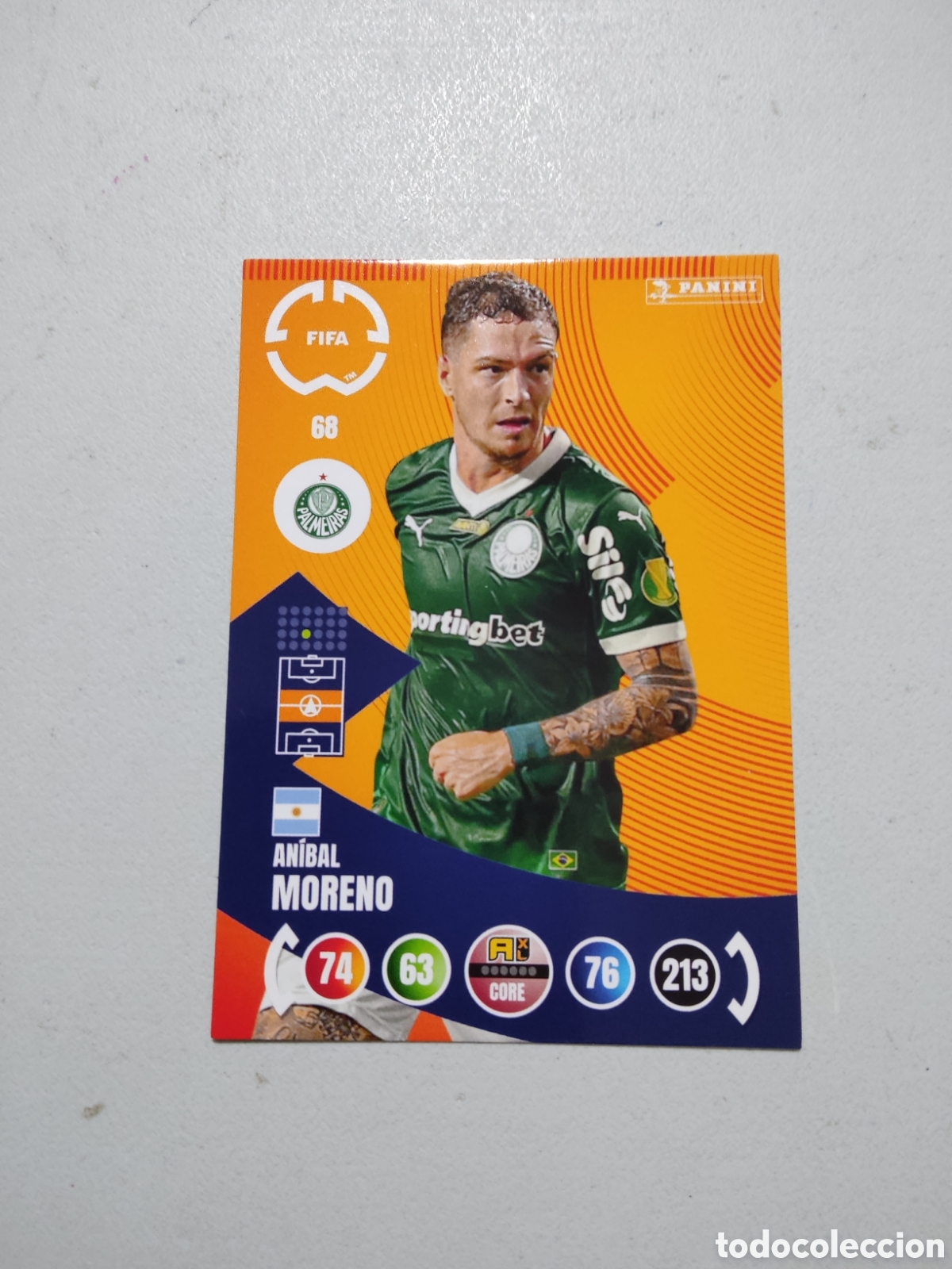 Cromos de f&uacute;tbol: 68 ANIBAL MORENO PALMEIRAS MUNDIAL DE CLUBES ADRENALYN 2025