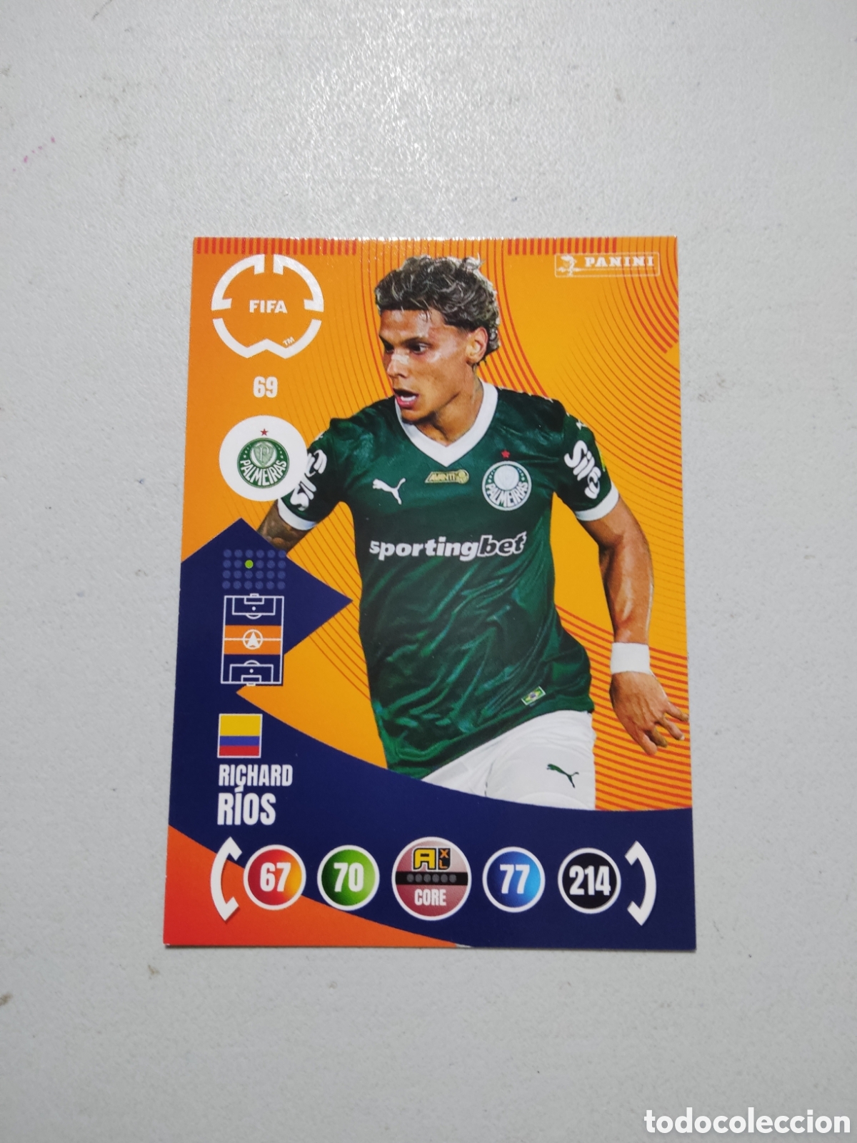 Cromos de f&uacute;tbol: 69 RICHARD RIOS PALMEIRAS MUNDIAL DE CLUBES ADRENALYN 2025