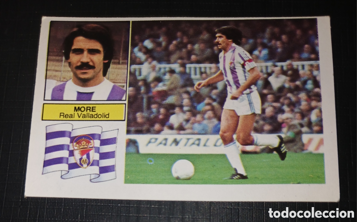 Cromos de f&uacute;tbol: Cromo More Real Valladolid Ed. Este Liga 1982 1983 82-83 Sin pegar, nunca pegado